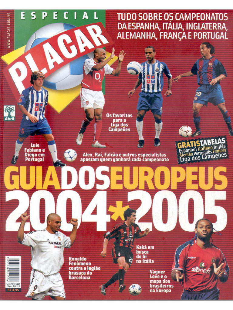 PLACAR 1273B - Guia Dos Europeus (2004-05) | PDF