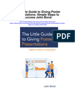 Download The Little Guide To Giving Poster Presentations Simple Steps To Success John Bond full chapter