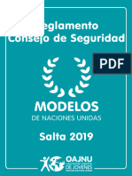 Reglamento Consejo de Seguridad - MNU Salta 2019