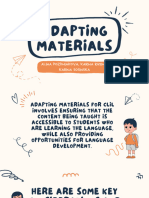 Adapting Materials