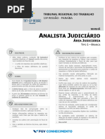 FGV 2022 TRT 13 Regiao PB Analista Judiciario Area Judiciaria Prova