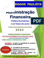 Aula 2 - Política Econômica e As Taxa de Juros