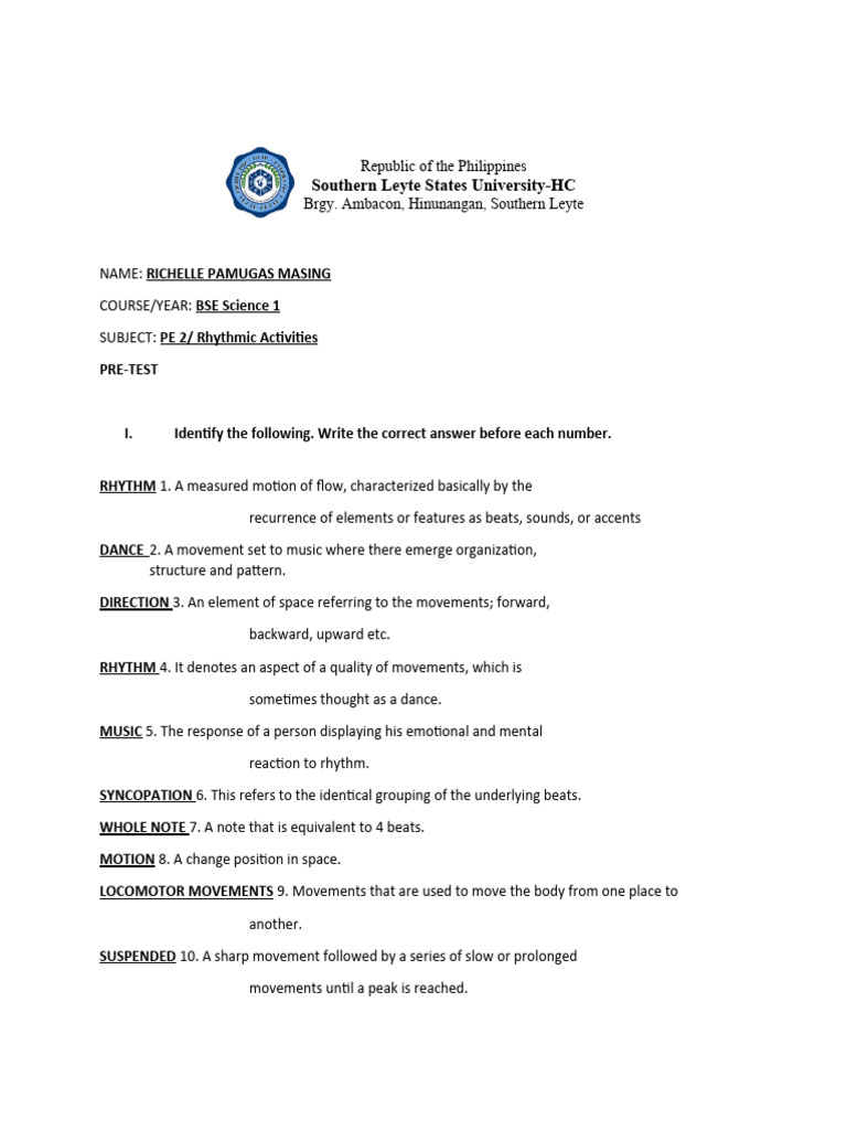 Pe Pdf Dances Rhythm