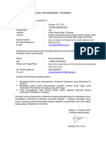 Surat Rekomendasi Beasiswa PDF