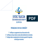 Systec Telecom - Adesivo - 15x8,5