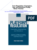 Digital Platform Regulation Exemplars Approaches and Solutions Pradip Ninan Thomas Full Chapter