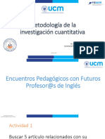 Metodología de La Investigación Cuantitativa: Dr. Oscar Guerrero Contreras Carrera de Pedagogía en Educación Parvularia