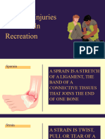Common Injuries Involved in Recreation