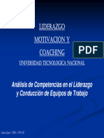 Liderazgo Motivacion Y Coaching: Análisis de Competencias en El Liderazgo y Conducción de Equipos de Trabajo