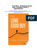 The Long Good Buy Analysing Cycles in Markets 1St Edition Peter C Oppenheimer Full Chapter
