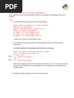 4 - Programming Companion Python-If Satements