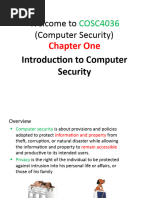 Computer Security (Chapter-1)