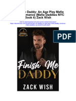Finish Me Daddy An Age Play Mafia Daddy Romance Mafia Daddies Nyc Book 6 Zack Wish Full Chapter