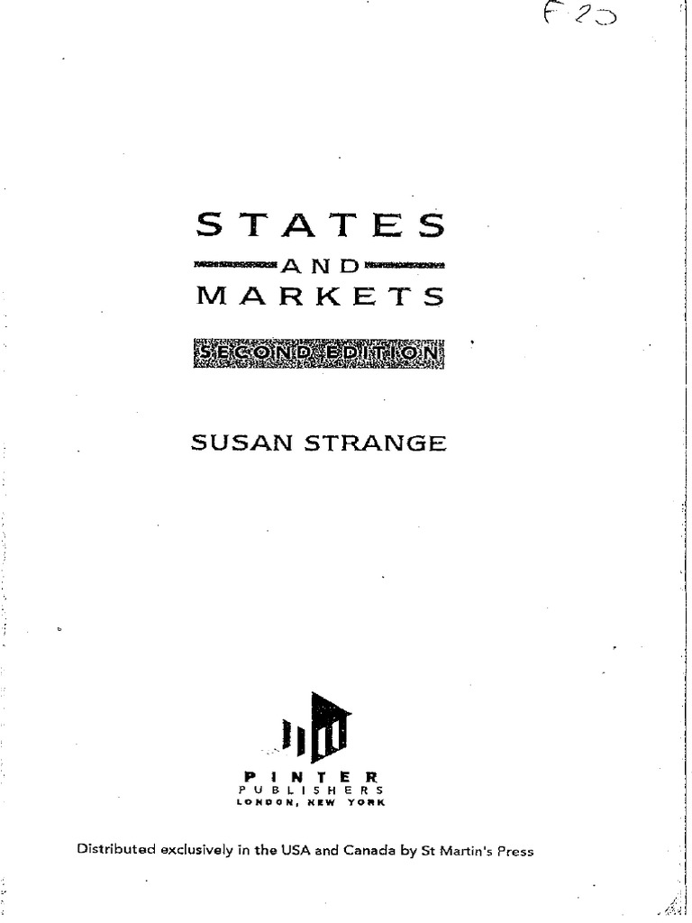 STRANGE, Susan. The Study of International Political Economy. | PDF ...