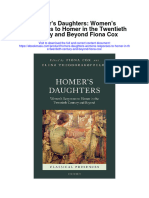 Homers Daughters Womens Responses To Homer in The Twentieth Century and Beyond Fiona Cox Full Chapter