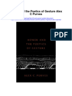 Homer and The Poetics of Gesture Alex C Purves Full Chapter