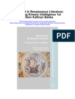 Movement in Renaissance Literature Exploring Kinesic Intelligence 1St Edition Kathryn Banks Full Chapter