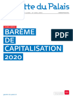 Barème Gazette 2020