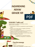 Magandang Araw GRADE 10!