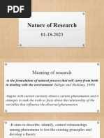 Engl27 Nature of Research