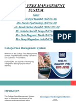 College Fees Management system ppt