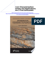 Reservoir Characterization Fundamentals and Applications Volume 2 Fred Aminzadeh All Chapter