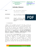 INFORME TECNICO Estado Instalaciones Electricasl Mercado Municipal Mendez 2023