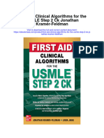 Download First Aid Clinical Algorithms For The Usmle Step 2 Ck Jonathan Kramer Feldman full chapter