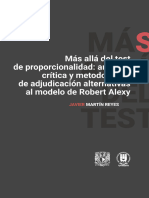 Más Allá Del Test de Proporcionalidad Análisis Crítica y Metodologías UNAM y UNIVERSIDAD PANAMERICANA