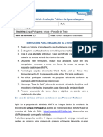 MAPA - Material de Avaliação Prática Da Aprendizagem