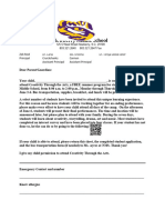 Summer Camp Invite Parent Letter Cttarts