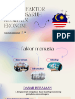 FAKTOR² MEMEPENGARUHI KEGIATAN EKONOMI 