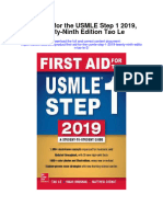 Download First Aid For The Usmle Step 1 2019 Twenty Ninth Edition Tao Le 2 full chapter