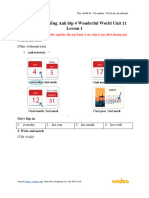 SBT Tieng Anh Lop 4 Wonderful World Unit 11 Lesson 1