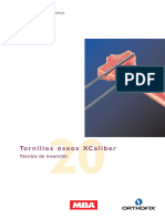 Catálogos-Tornillos Xcaliber-Tornillos XCaliber - Técnica quirúrgica-MBA-V.1