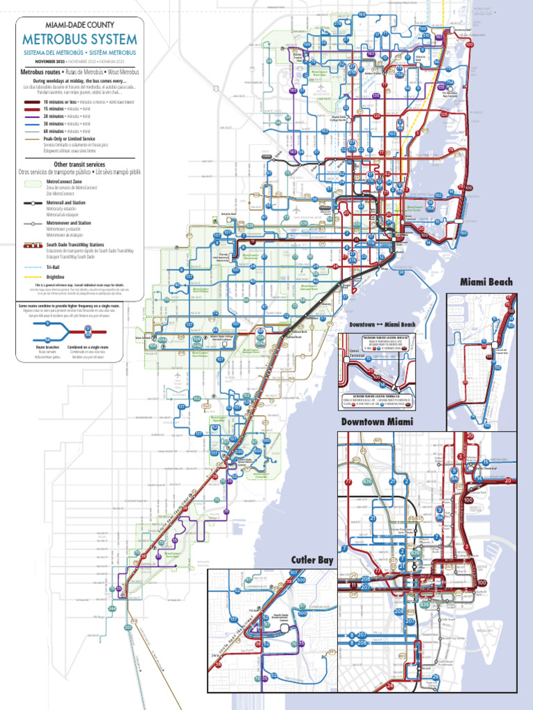miami system-maps-web | PDF | Miami Dade County | Road Transport