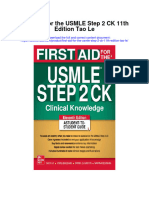 First Aid For The Usmle Step 2 CK 11Th Edition Tao Le Full Chapter