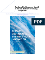 Download Restart Sustainable Business Model Innovation 1St Ed Edition Sveinung Jorgensen all chapter