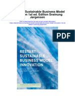 Restart Sustainable Business Model Innovation 1St Ed Edition Sveinung Jorgensen All Chapter