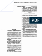 005-2012-TR: Reglamento de Ia Ley 29783, Ley de Seguridad y Salud en El Trabajo