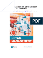 Retail Management 5Th Edition Gibson E Vedamani All Chapter