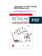 Retailing Management 11E Ise 11Th Ise Edition Michael Levy All Chapter