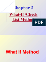 CH - 2 What If Check List