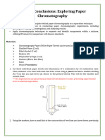 Paper Chromatography