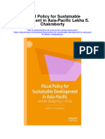 Fiscal Policy For Sustainable Development in Asia Pacific Lekha S Chakraborty Full Chapter
