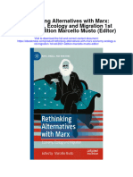 Download Rethinking Alternatives With Marx Economy Ecology And Migration 1St Ed 2021 Edition Marcello Musto Editor all chapter