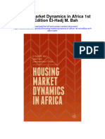 Housing Market Dynamics in Africa 1St Ed Edition El Hadj M Bah Full Chapter