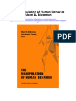 The Manipulation of Human Behavior Albert D Biderman Full Chapter