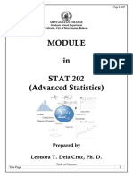 Module in Advanced Statistics Revised