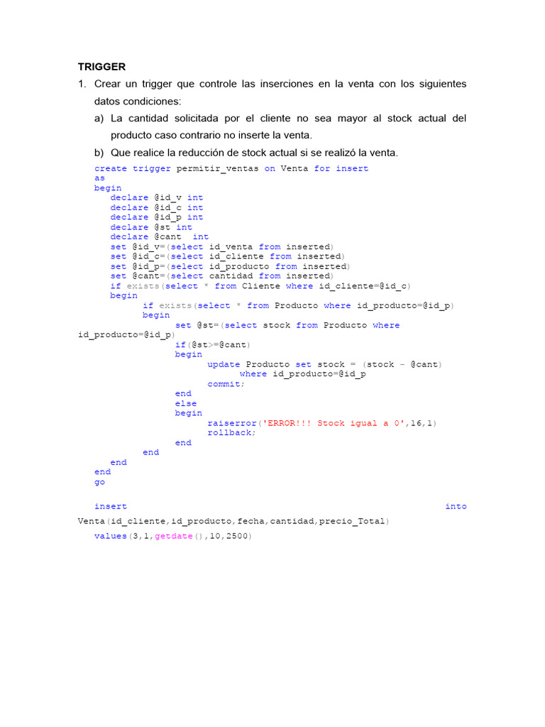 Trigger pdf